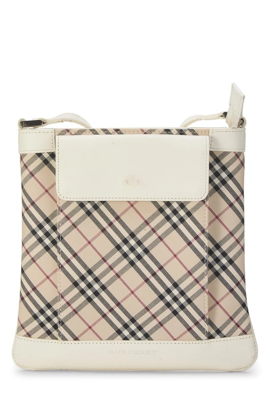 White House Check Nylon Vertical Messenger