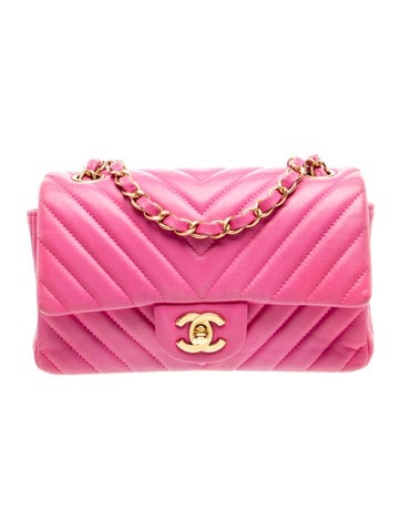 Classic Chevron Rectangular Mini Flap Bag
