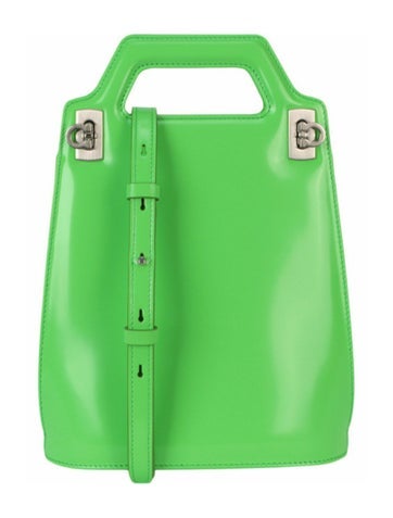 Salvatore Ferragamo Gancini Logo Top Handle Bag w/ Tags