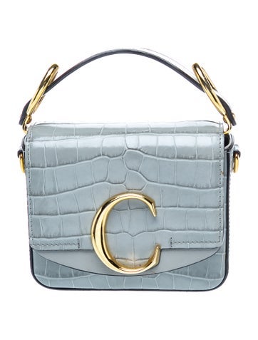Embossed Leather Top Handle Bag