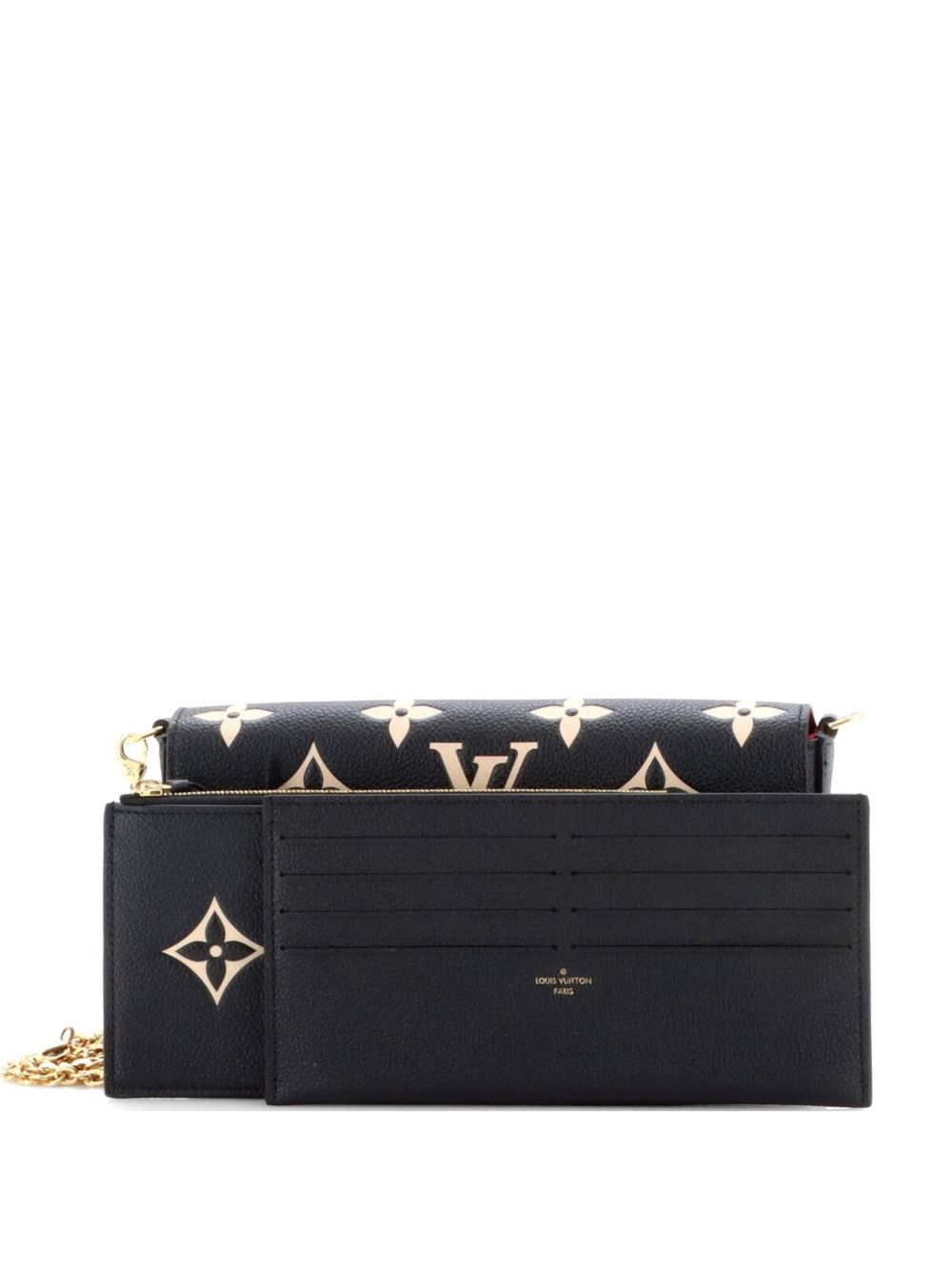 Louis Vuitton Felicie Pochette Bicolor Monogram Empreinte Giant crossbody bag
