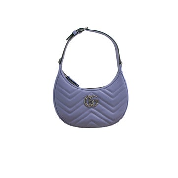 Leather GG Marmont Half Moon Mini