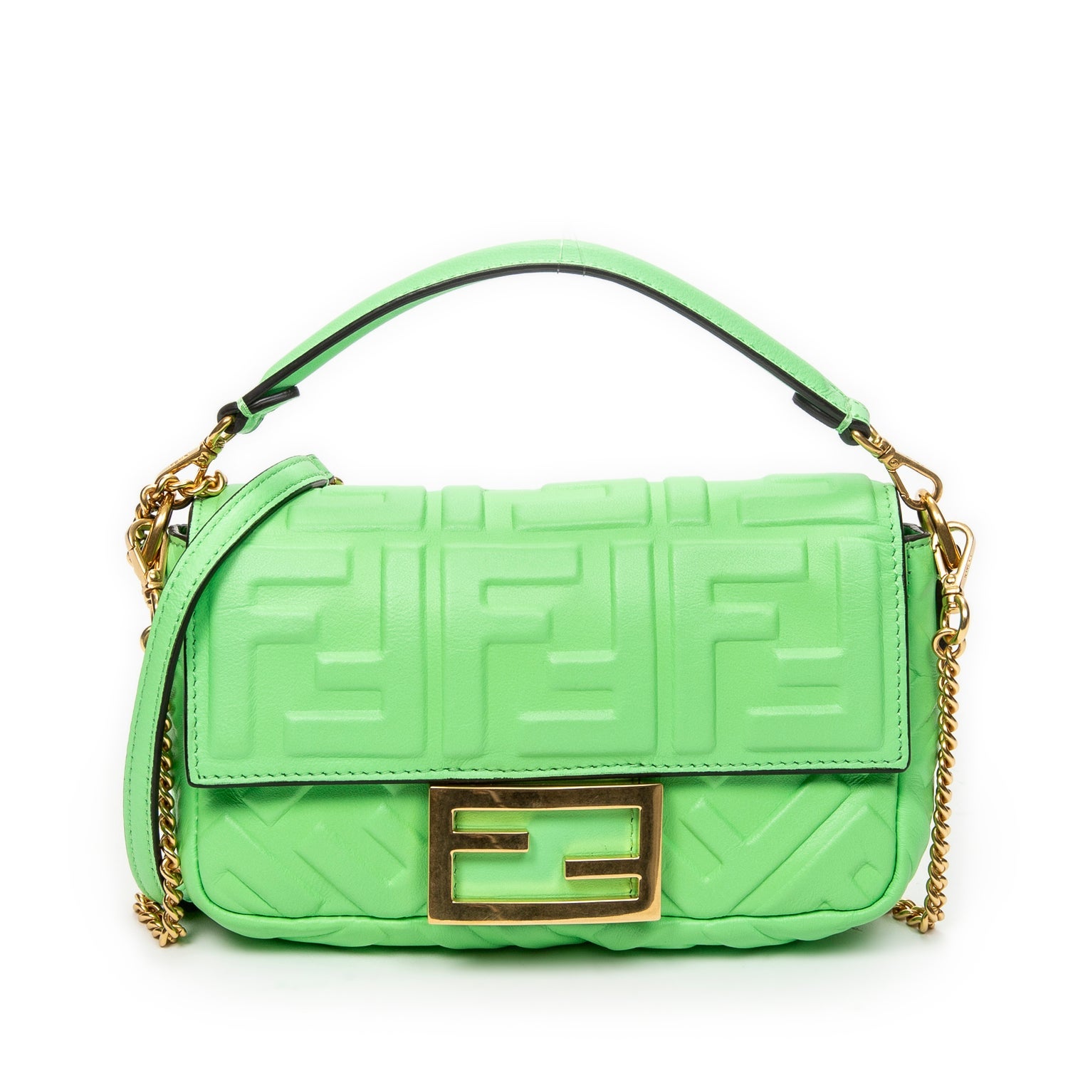 Leather Mini Baguette Crossbody