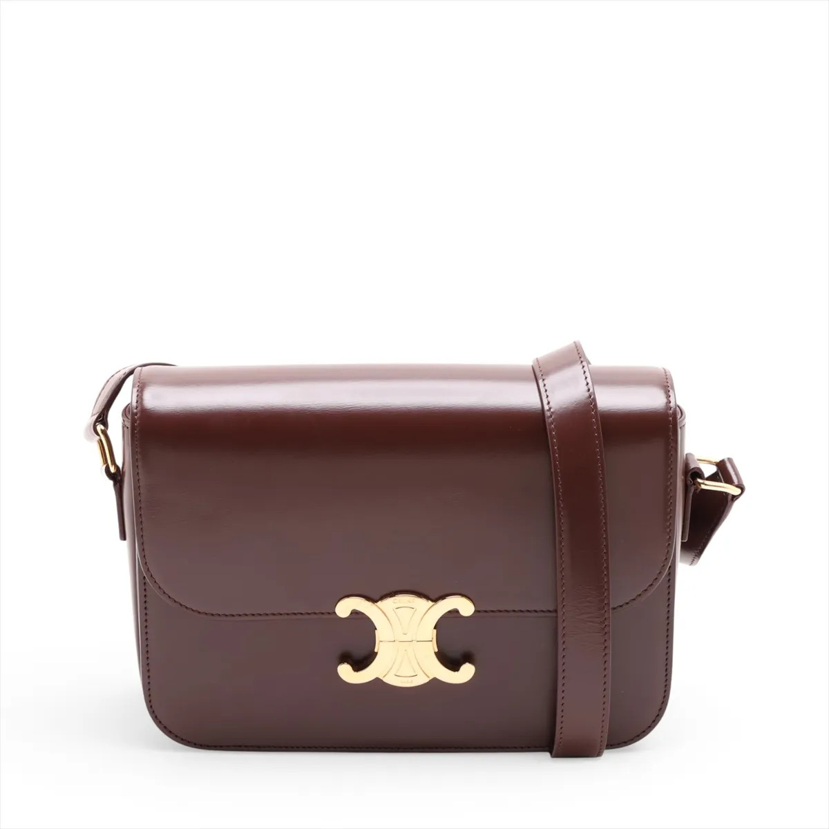 Celine Triomphe Classic Leather Shoulder bag Brown