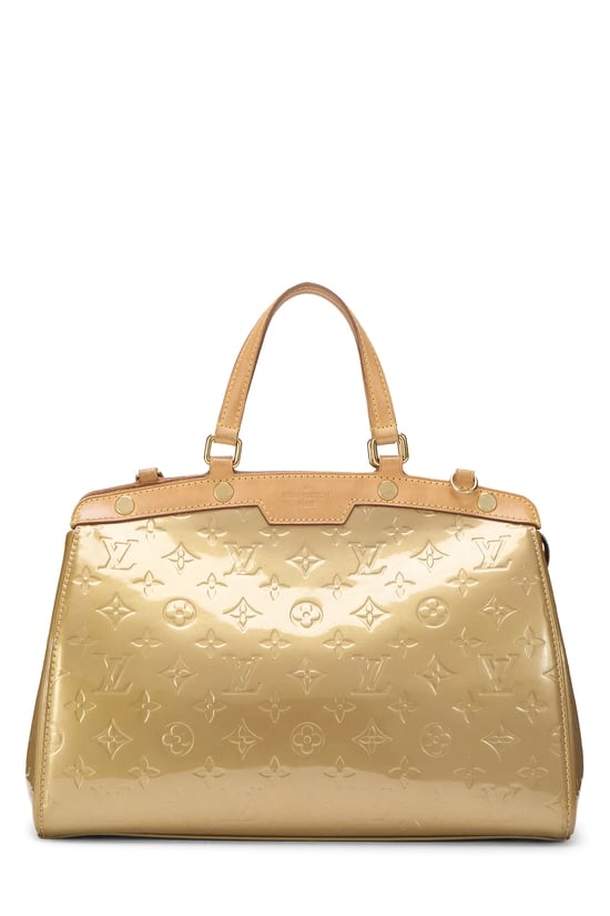 Gold Monogram Vernis Brea MM
