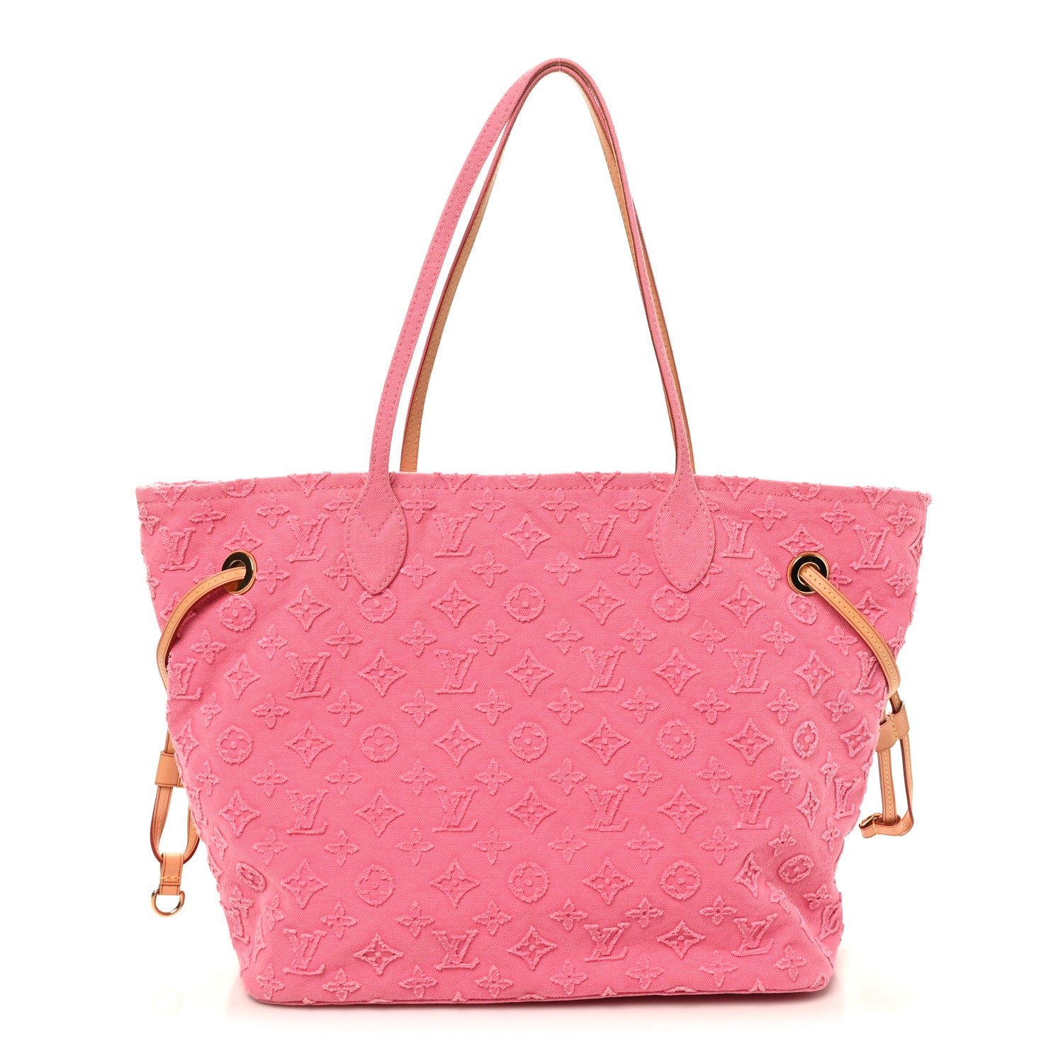 Louis Vuitton Monogram Denim Neverfull MM Rose