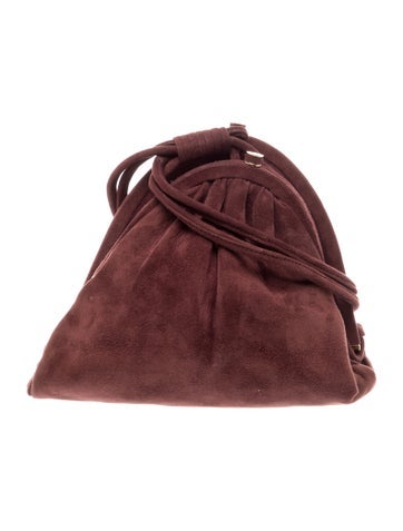 Suede Top Handle Bag Vintage