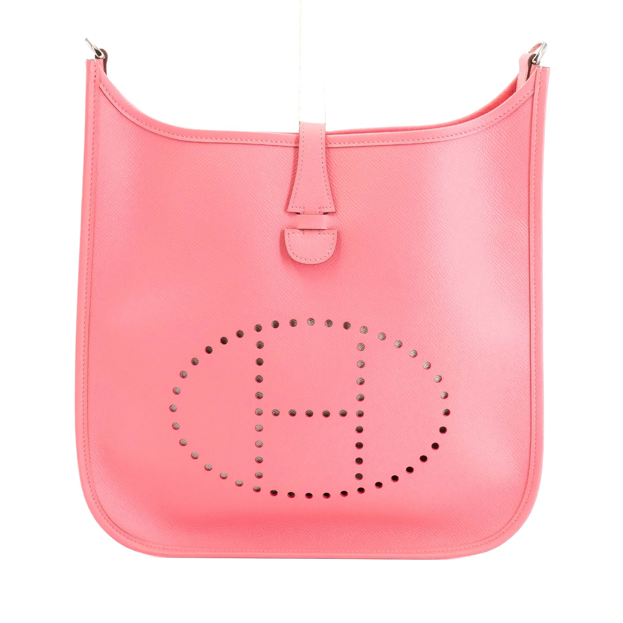 Very Good ( Rank A) HERMÈS Evelyne 29 Rose Confetti (1Q) Epsom Palladium hardware T (2015)