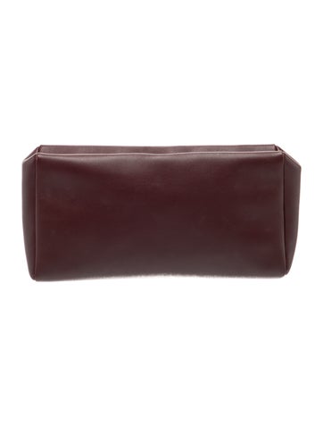 Leather Squared Compact Clutch