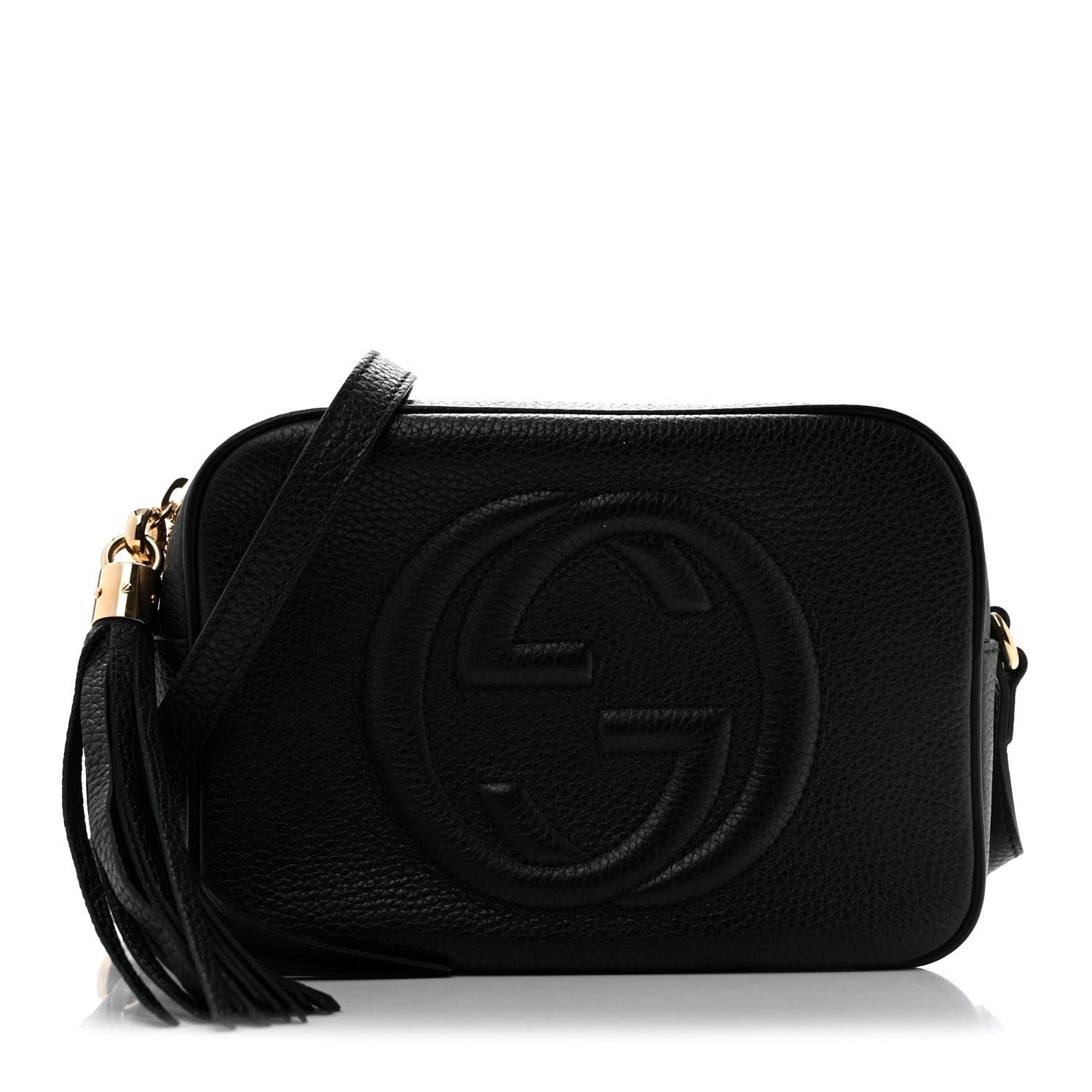 Gucci Pebbled Calfskin Small Soho Disco Bag Black
