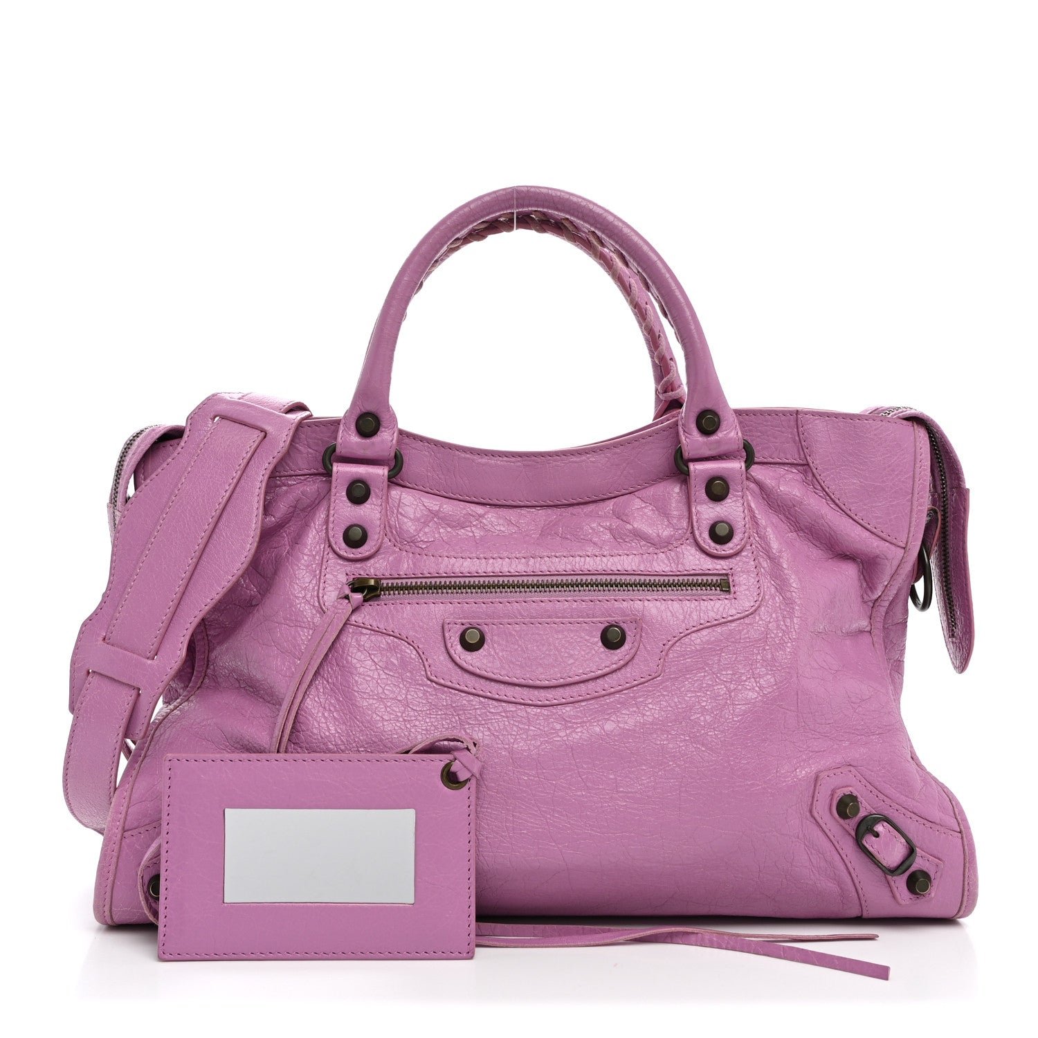 Balenciaga Agneau Classic Hardware City Rose Berlingot