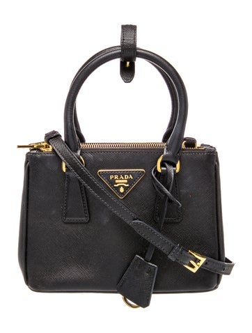 Saffiano Leather Galleria Double Zip Mini