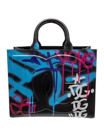 Dolce & Gabbana Graffiti Top Handle Bag