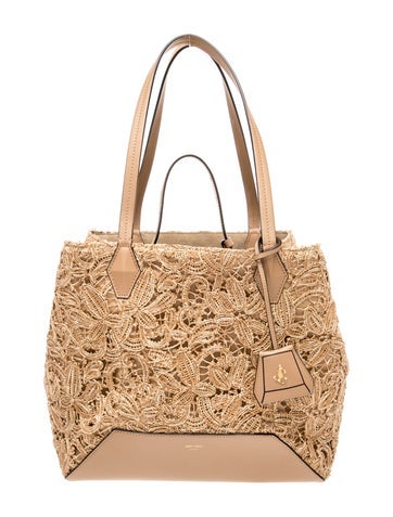 Raffia Diamond Raffia Tote Bag