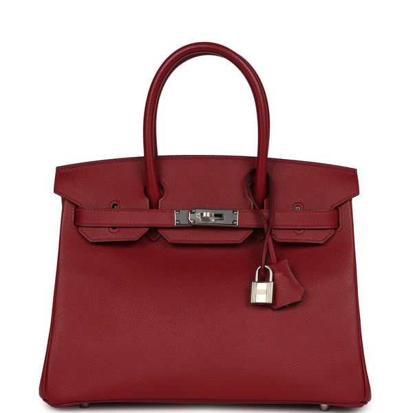 Hermes Hermes Birkin 30 Rouge Grenat Epsom Palladium Hardware
