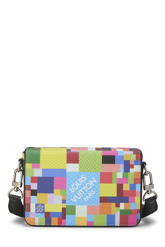 Multicolor Damier Graphite 3D Studio Messenger