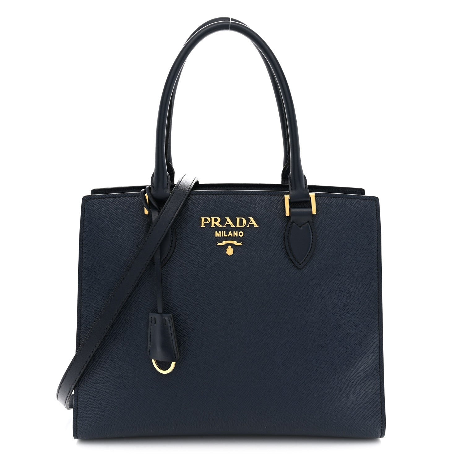 Prada Saffiano Soft Calfskin Large Tote Baltico