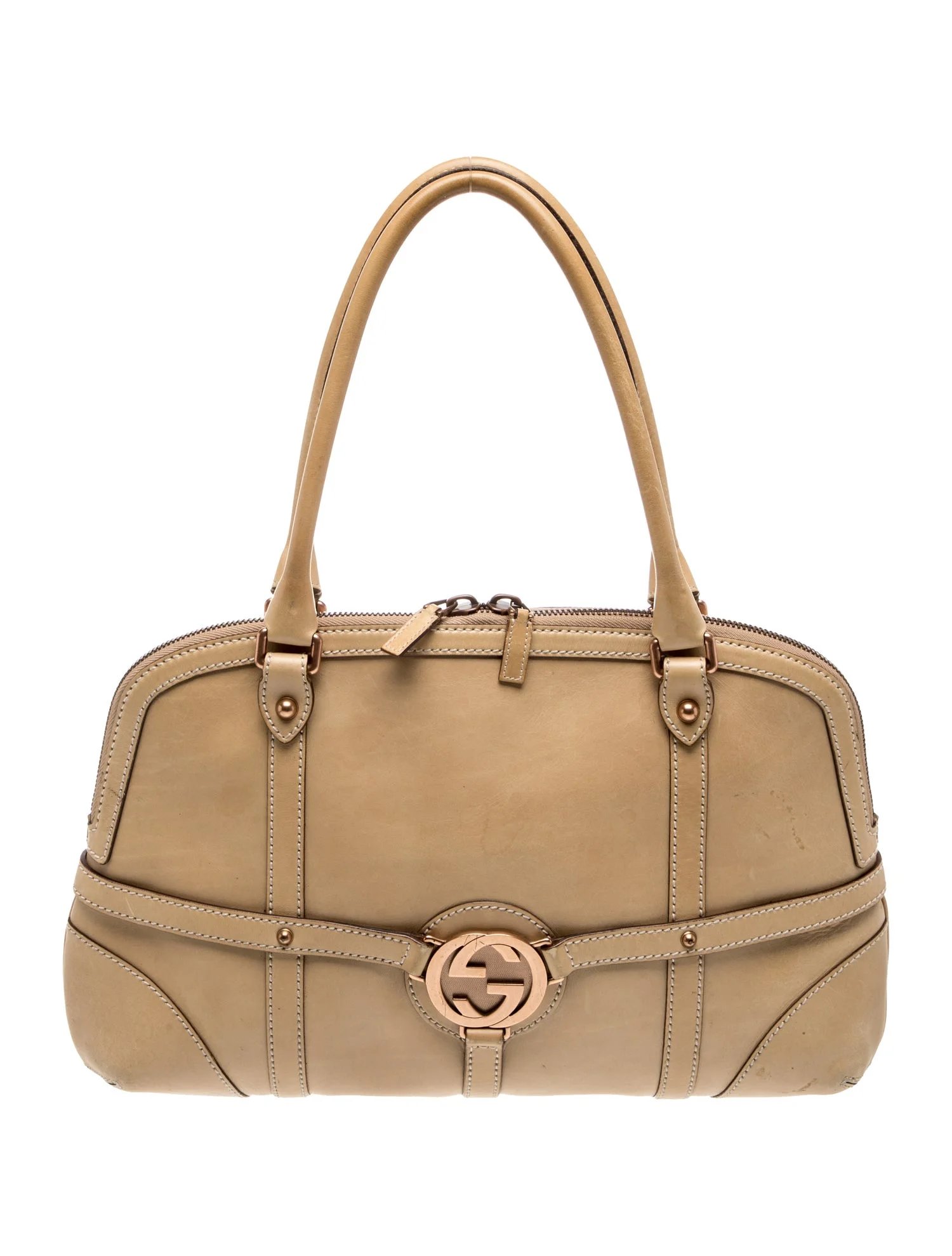 Interlocking G Top Handle Bag