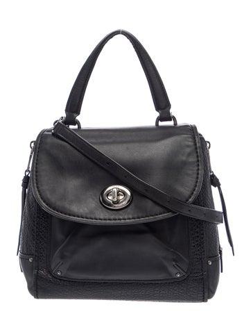 Leather Top Handle Bag