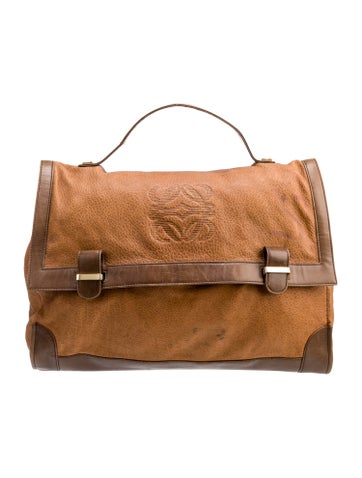 Loewe Leather Messenger Bag