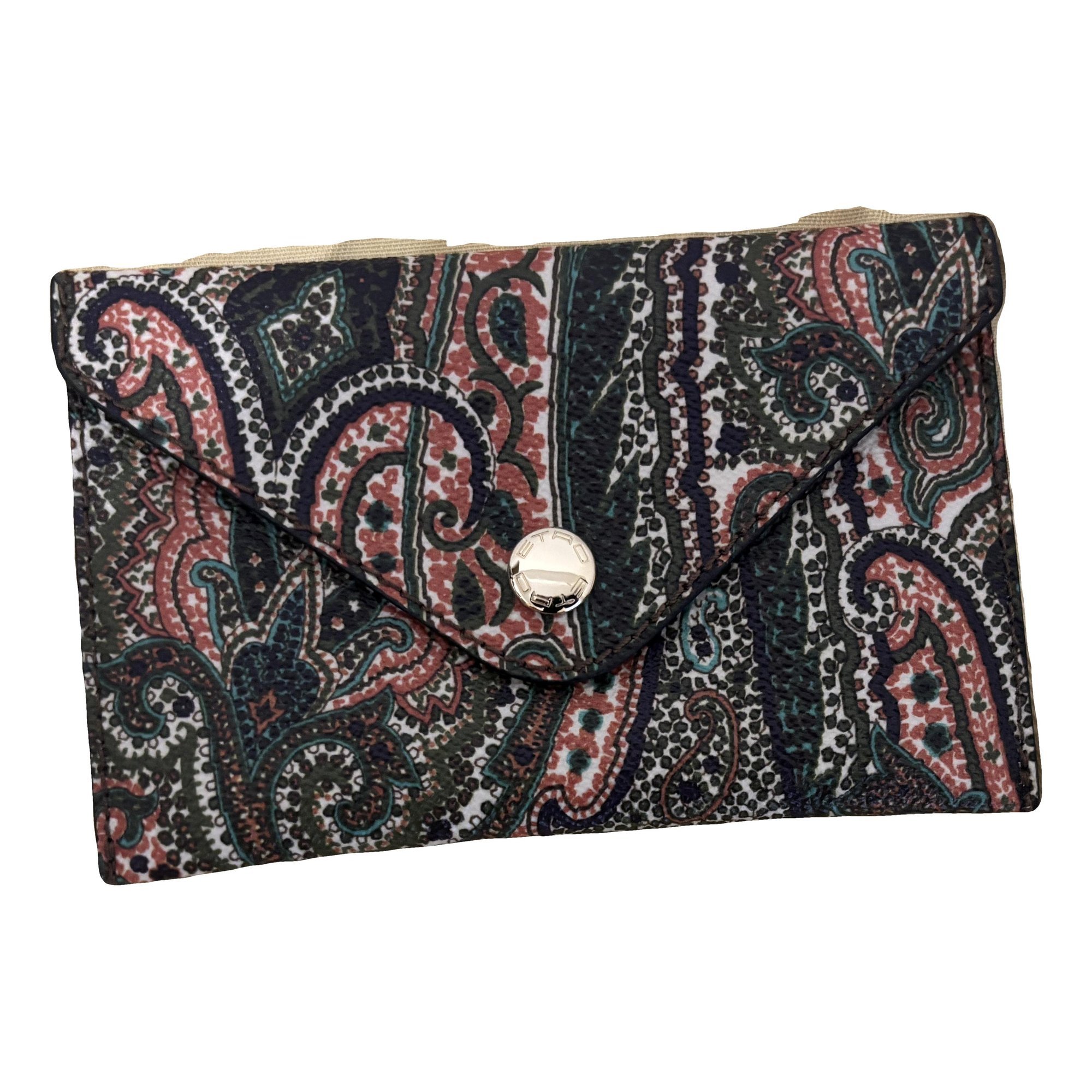 Leather clutch bag