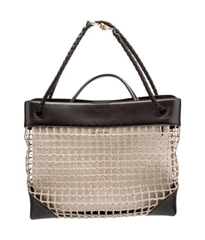 Bottega Veneta Veneta Canvas Net Andiamo Large