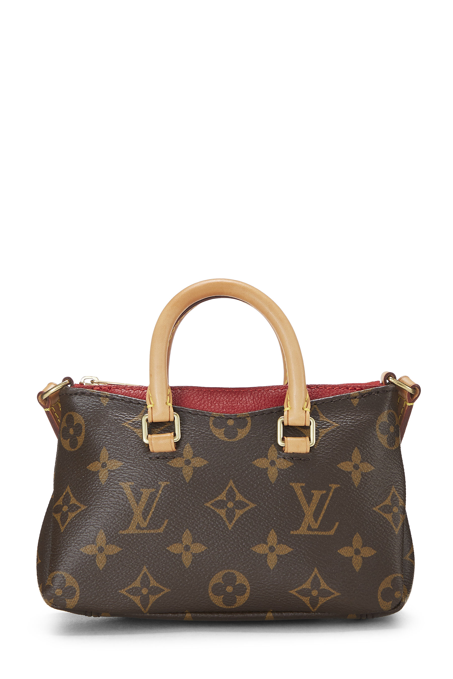 Red Monogram Canvas Pallas Nano