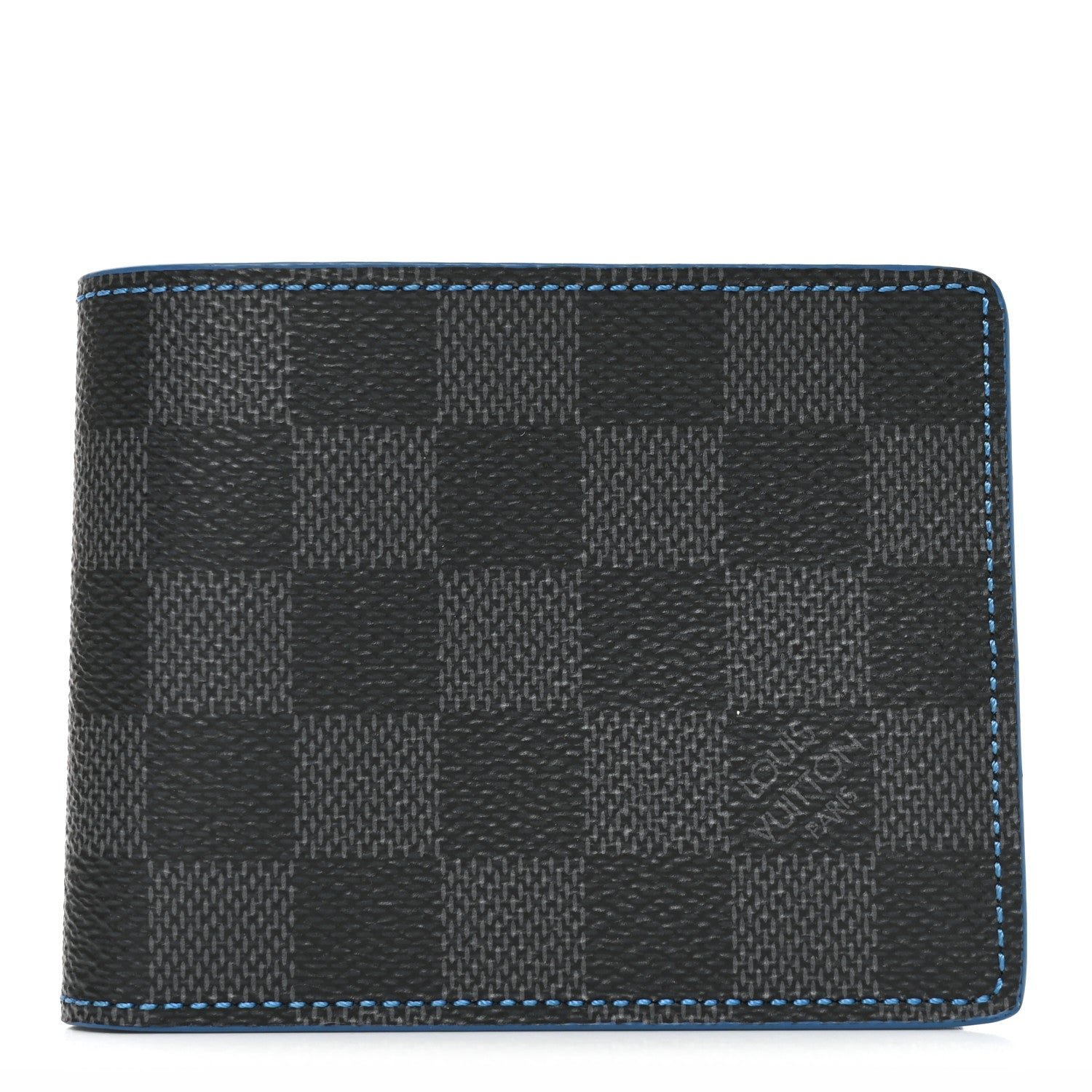 Louis Vuitton Damier Graphite Slender Wallet Blue