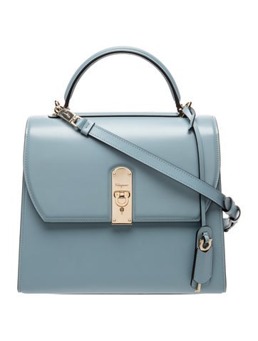 Leather Top Handle Bag