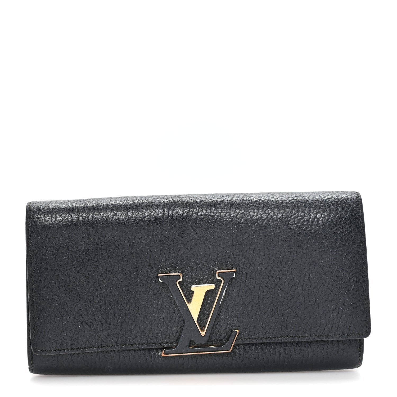 Louis Vuitton Taurillon Capucines Wallet Black