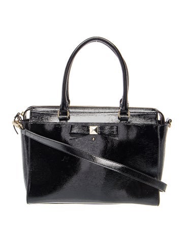 Patent Leather Top Handle Bag
