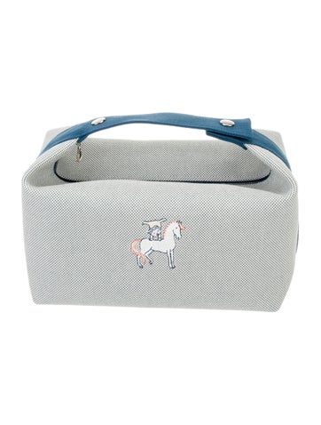 Hermes Large Toile Bride-A-Brac Cabriole Case
