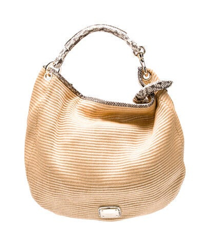Jimmy Choo Choo Raffia Hobo