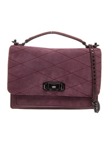 Suede Top Handle Bag