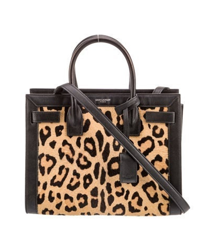 Saint Laurent Laurent Ponyhair Top Handle Bag