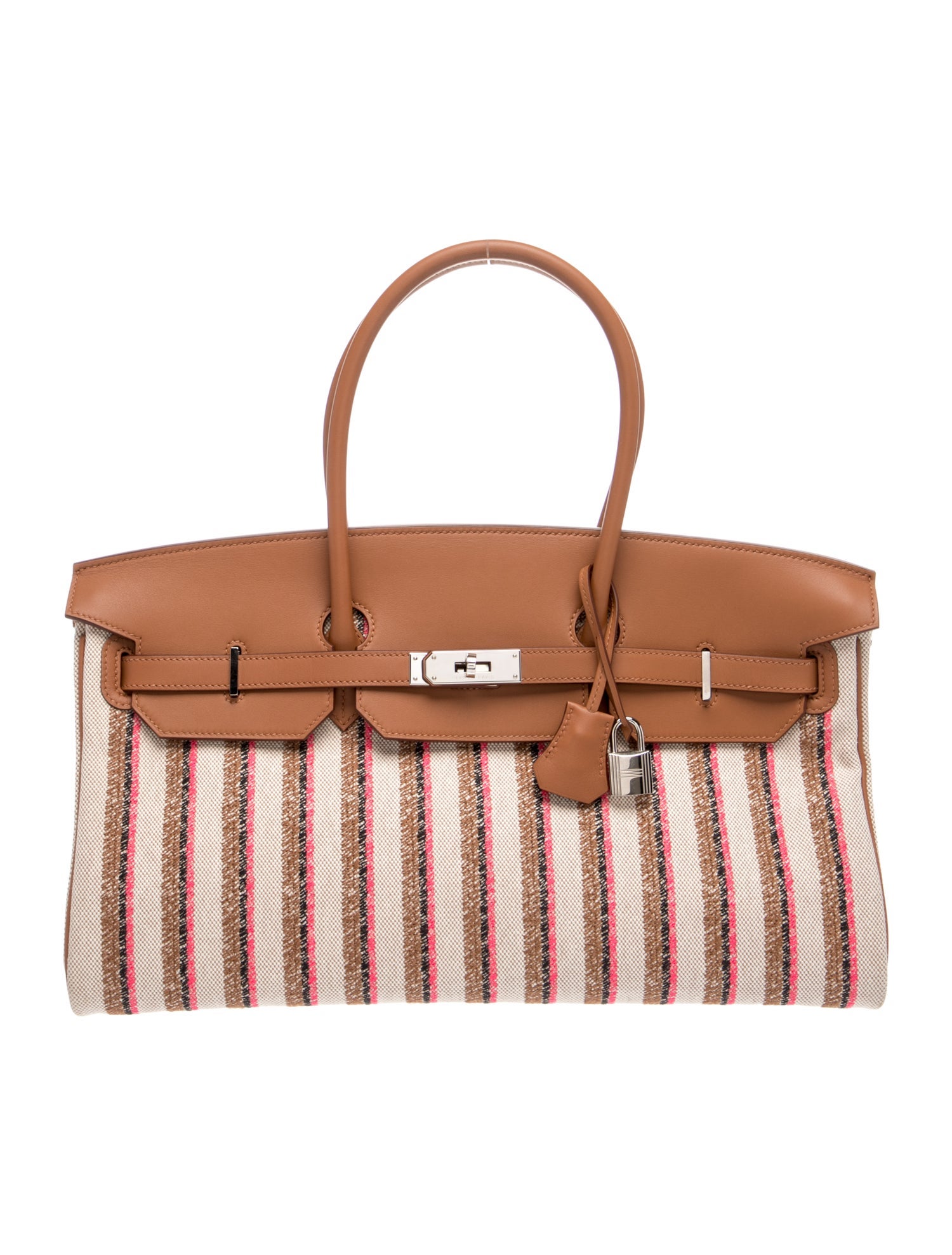 2025 Toile "Couverture Lignes" Shoulder Birkin Light 39