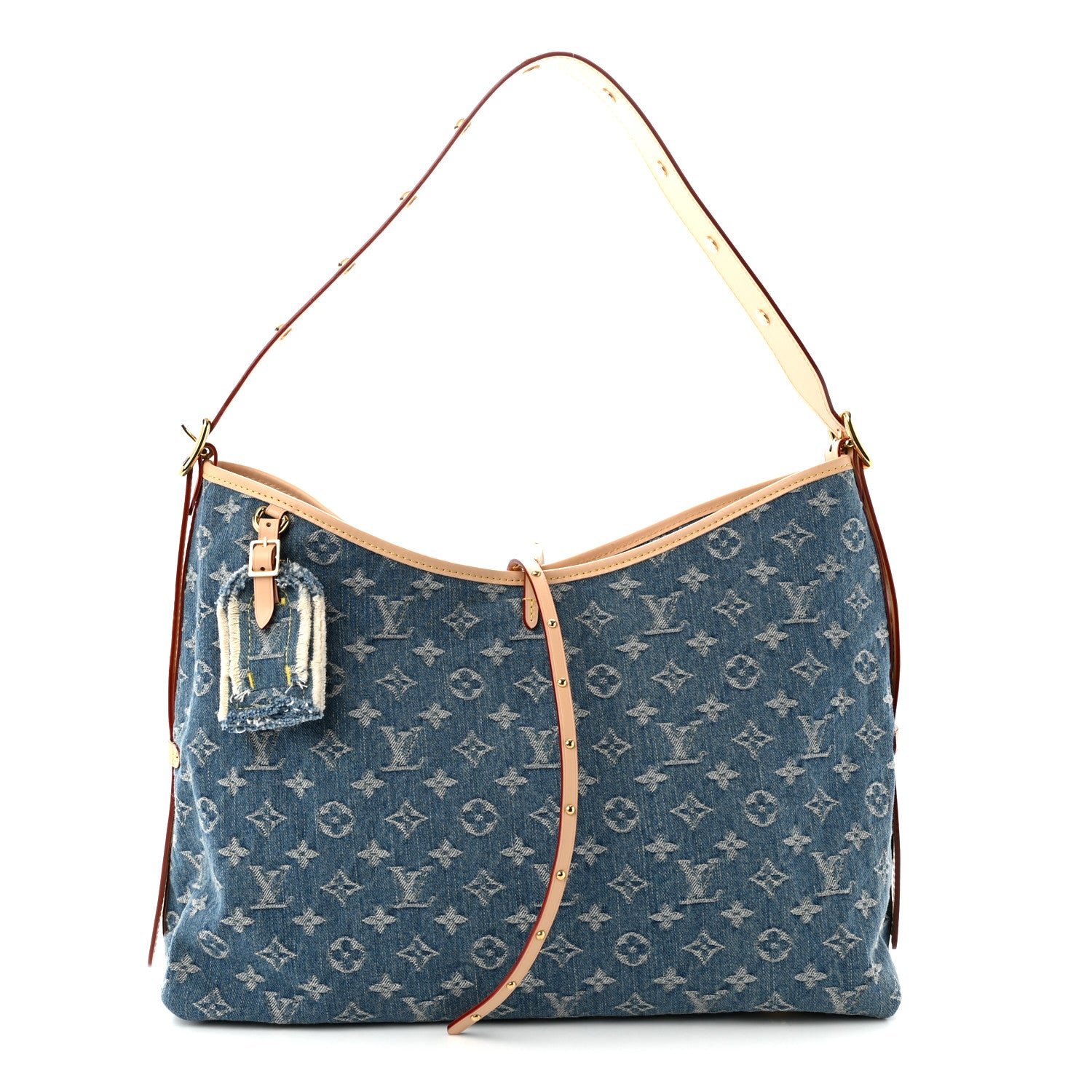 Louis Vuitton Monogram Denim CarryAll MM Blue
