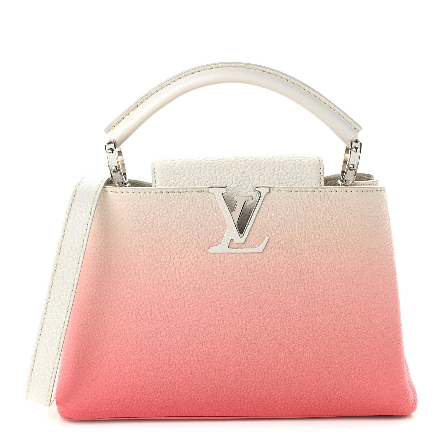 Louis Vuitton Taurillon Gradient Cloudy Capucines BB Corail