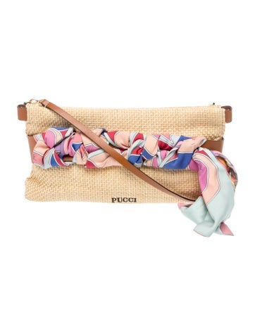 Emilio Pucci Raffia Clutch