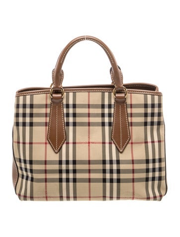 Haymarket Check Top Handle Bag