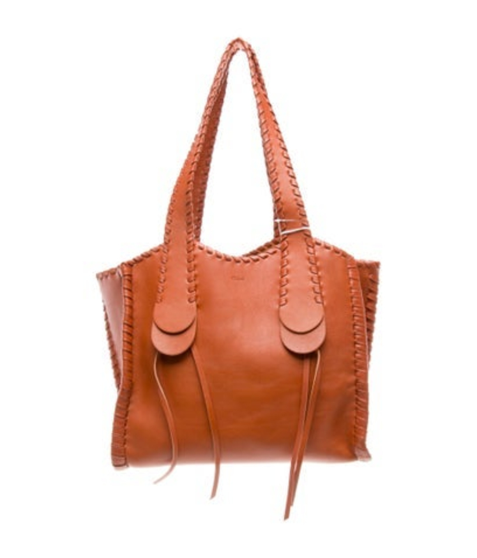 Chloe Leather Mony Fringe Detailed Tote Bag