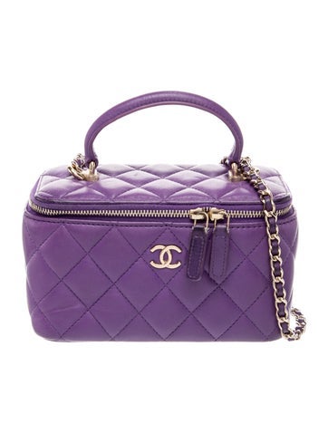 Small Top Handle Vanity Case w/ Chain