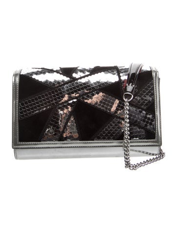 Christian Louboutin Patent Leather Paloma Clutch