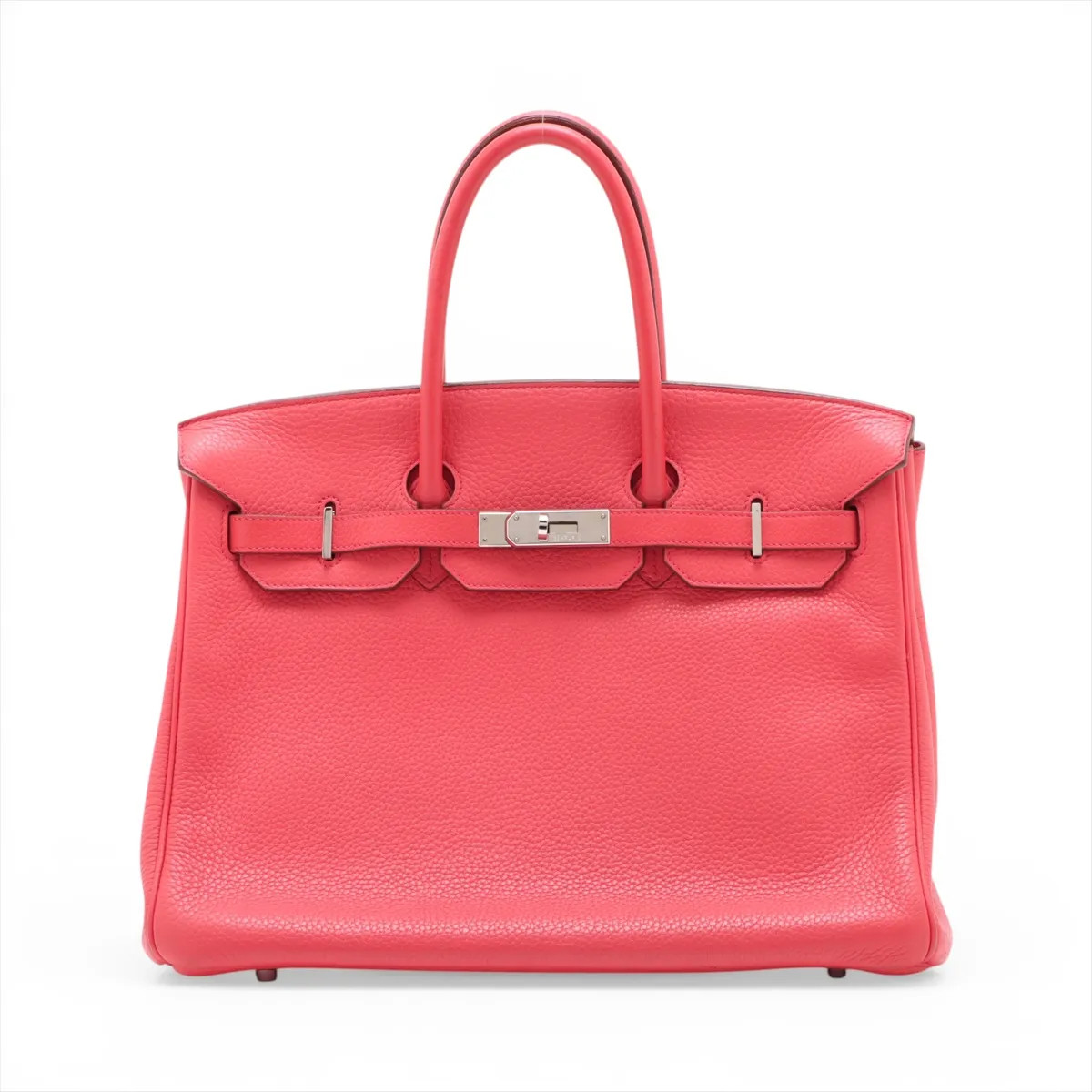 Hermès Birkin 35 Le Tournay Taurillon Clemence Bougainvillier Silver Metal Fitti