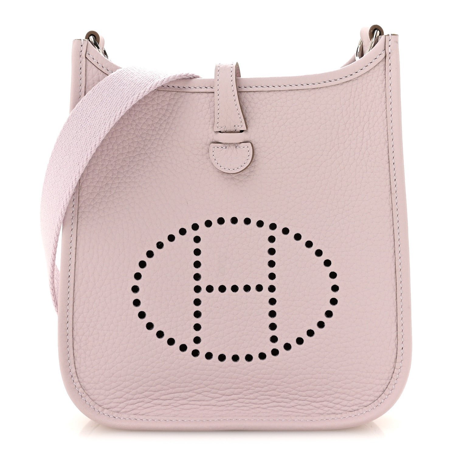 Hermes Taurillon Clemence Evelyne TPM Mauve Pale