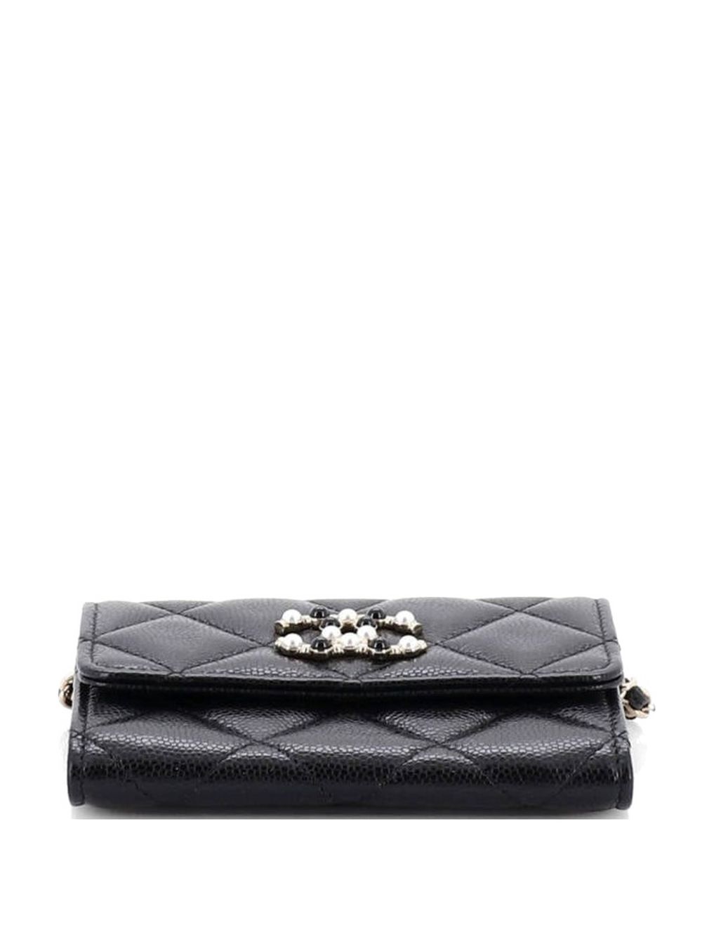 Coco Candy Card Holder on Chain Quilted Caviar shoulder bag