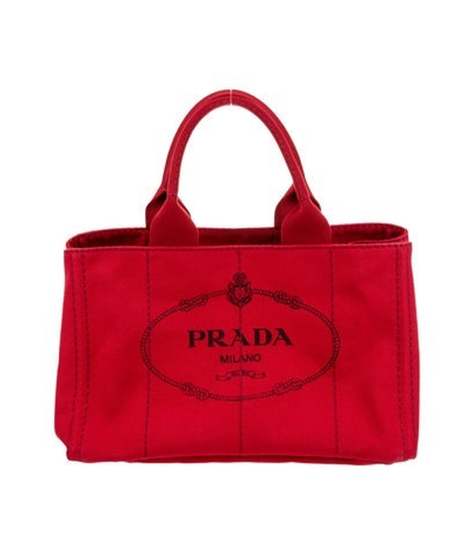 Prada Enameled Metal Triangle Tote