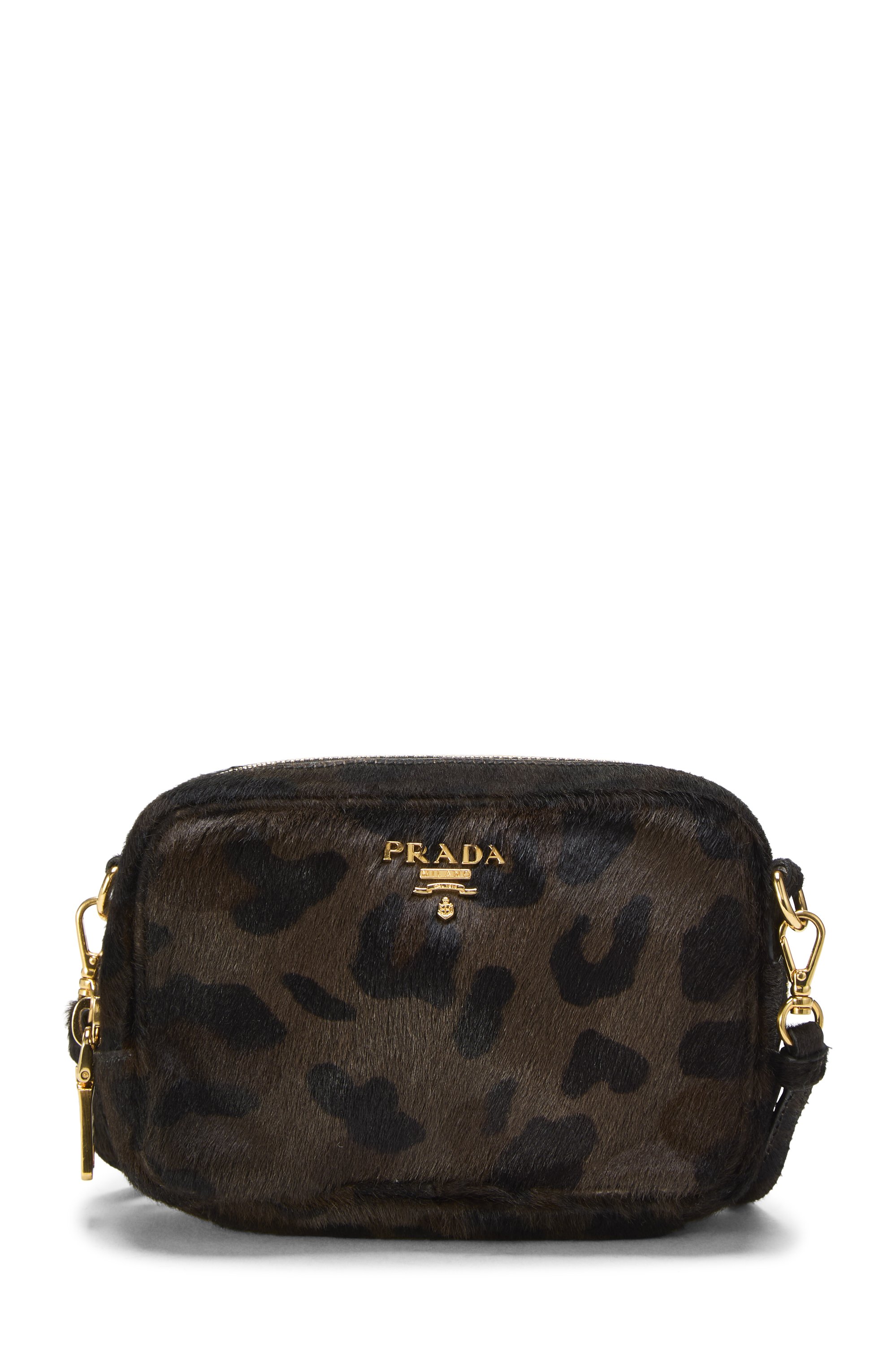 Brown Ponyhair Camera Bag Mini