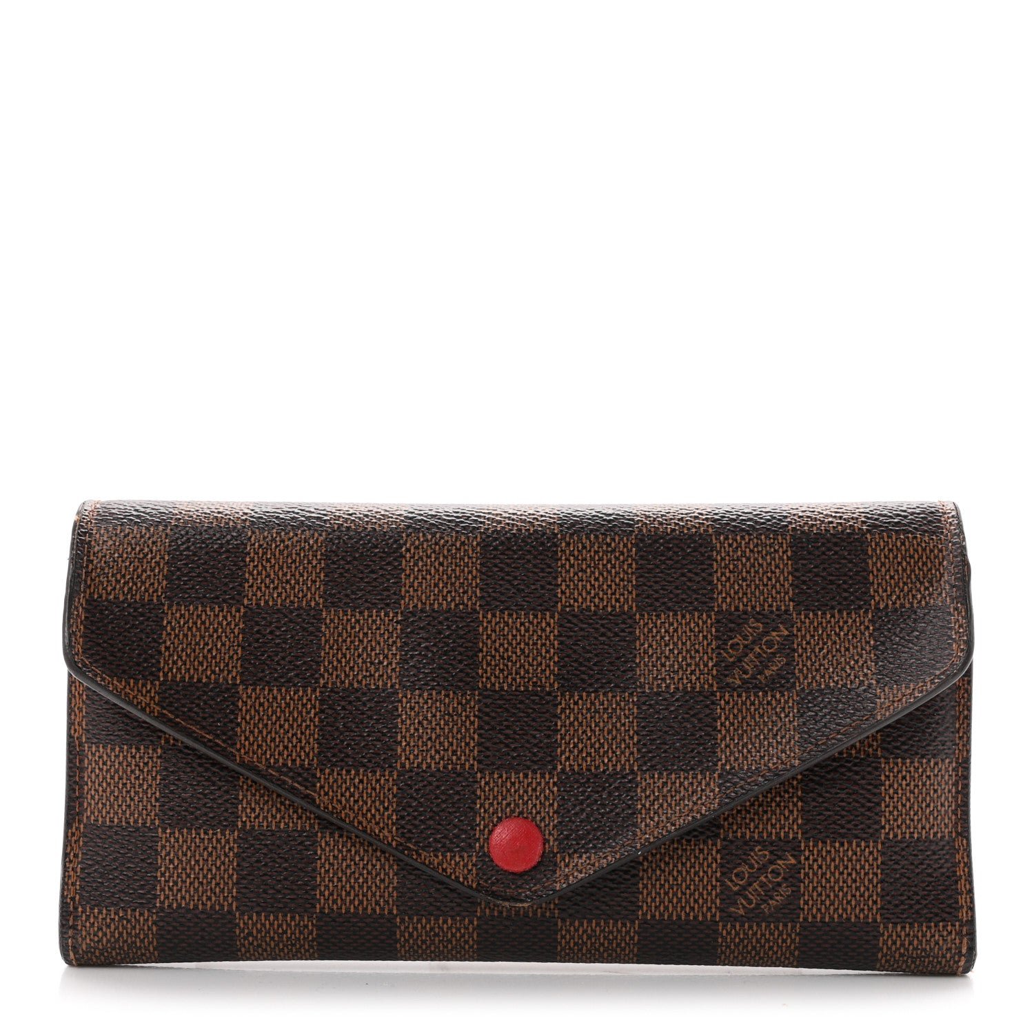 Louis Vuitton Damier Ebene Josephine Wallet Red