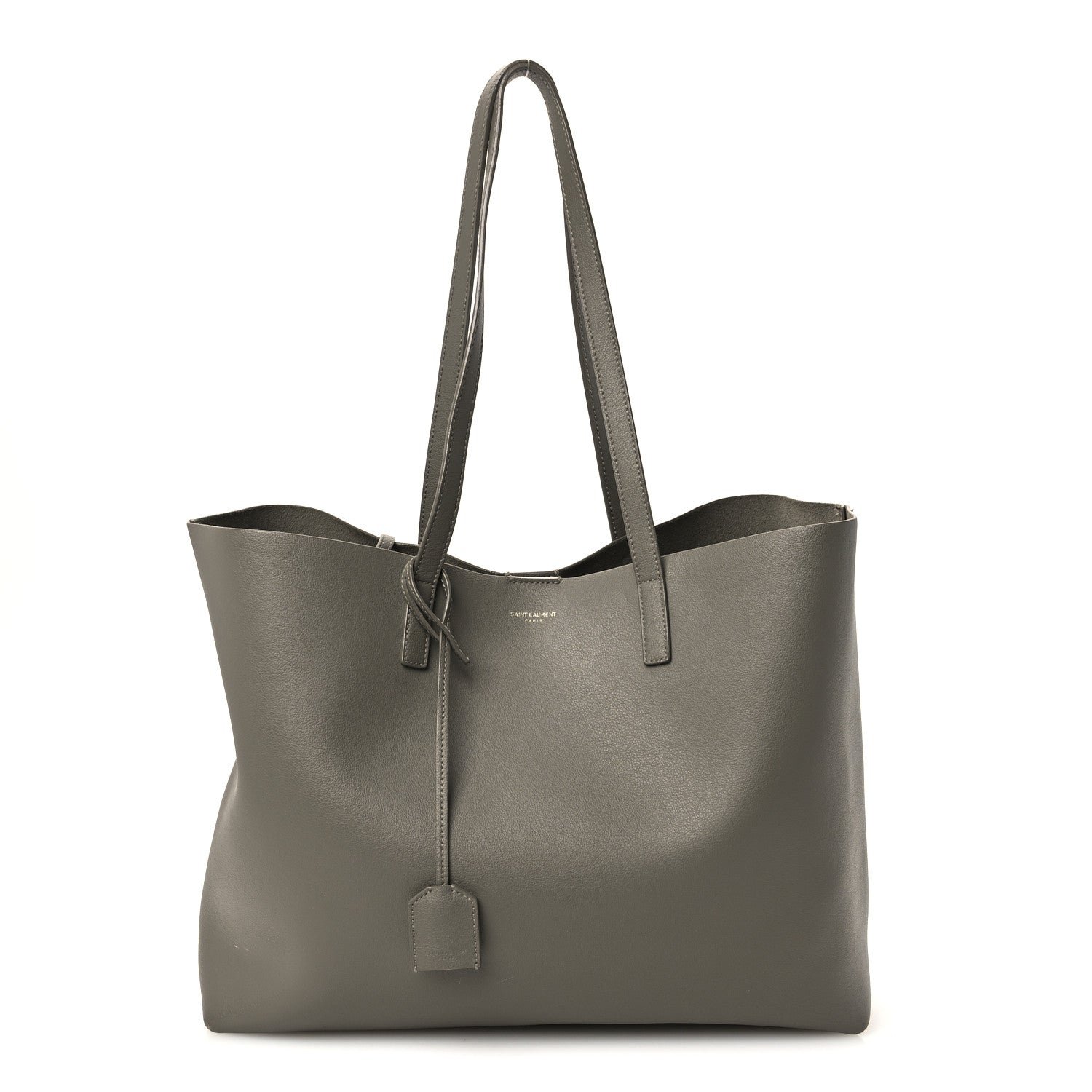 Calfskin Large Shopping Tote Kaki Militaire